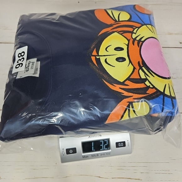 Vintage The Disney Store Tigger XXL Navy Blue‎ Crewneck Sweatshirt Pooh USA - Picture 7 of 7